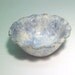 Mini Fluted Bowl Cloud Blue Spongeware Miniature Pottery Collectible Anita