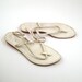 1960s Flip Flops Vintage Sandals Women's Holiday in California Interchangeable Changeable Leather size 6- 6 1/2