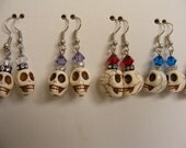 Crystal Skull Earrings