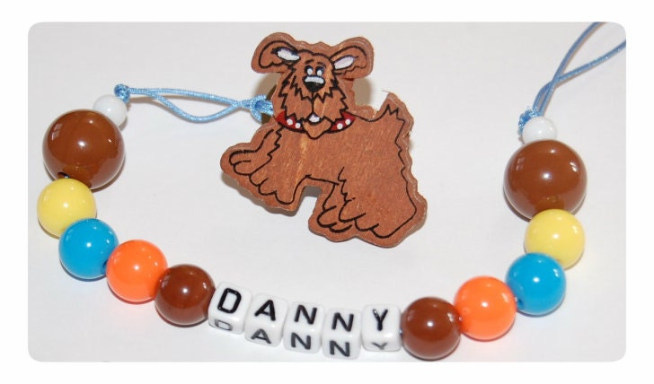 Personalized handmade custom pacifier holder for baby toddler infant child children boy gift plastic beads --------------21
