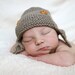 Aviator Hat Knitting Pattern Baby to Child sizes REGAN Instant Download