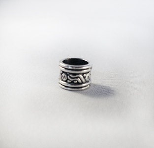 ADD to your DREADS Swirl Pattern Dreadlock Bead Accessory Extension Accessories Dread Boho Bohemaian Hippie Silver