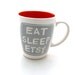 Funny Etsy Mug Orange and Grey