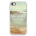 iPhone 4 Case, Not All Who Wander Are Lost, plastic iPhone Cover, beach ocean photograph, iPhone case, nature landscape photo, quote