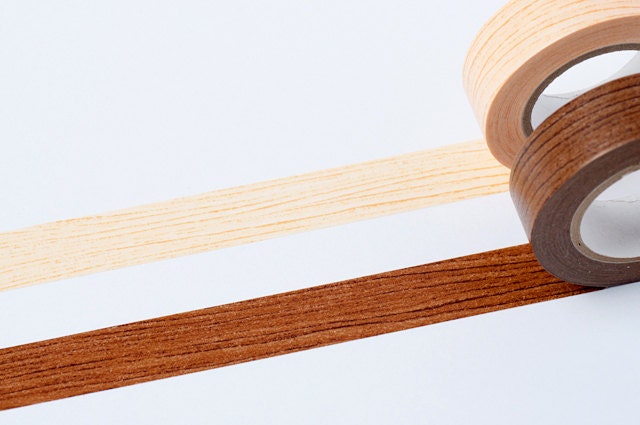 Colte Washi Masking Tape - Brown Wood Grain