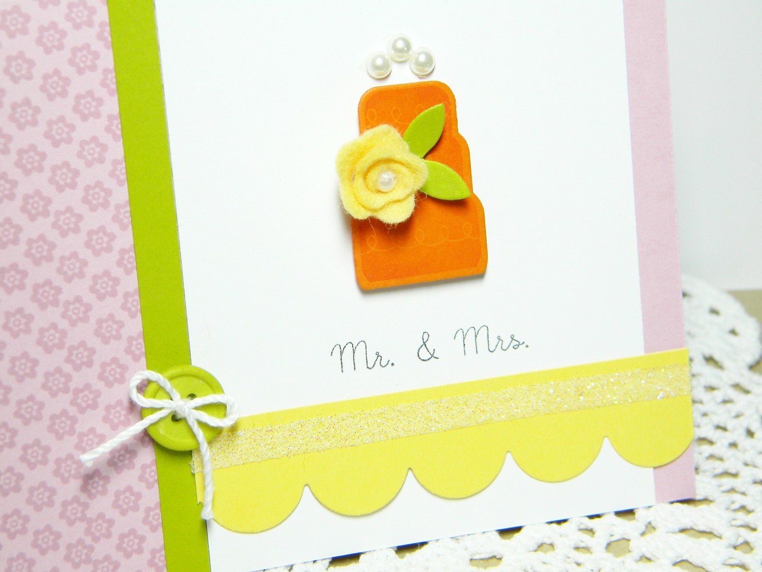 Mr. & Mrs. Handmade Card