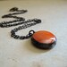 Orange Glass Nugget Necklace