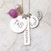 Foundations Necklace for Mom, Family Necklace, Charm Necklaces for Moms, Handstamped Sterling Silver Mommy Necklaces