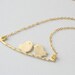 Sweet Love Birds on a Branch Necklace - Matte Gold Necklace - Bohemian Necklace - Bridesmaid Necklace Gift