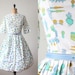 1950s dress - vintage 1950's garden dress