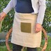 Ready To Ship.Cafe Apron NATURAL  French country  Linen / shabby chic kitchen