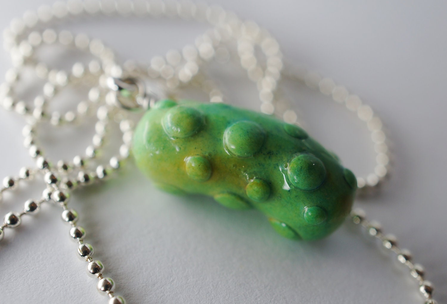 Pickle Necklace Miniature Food Jewelry by Sweetnsavorytrinkets
