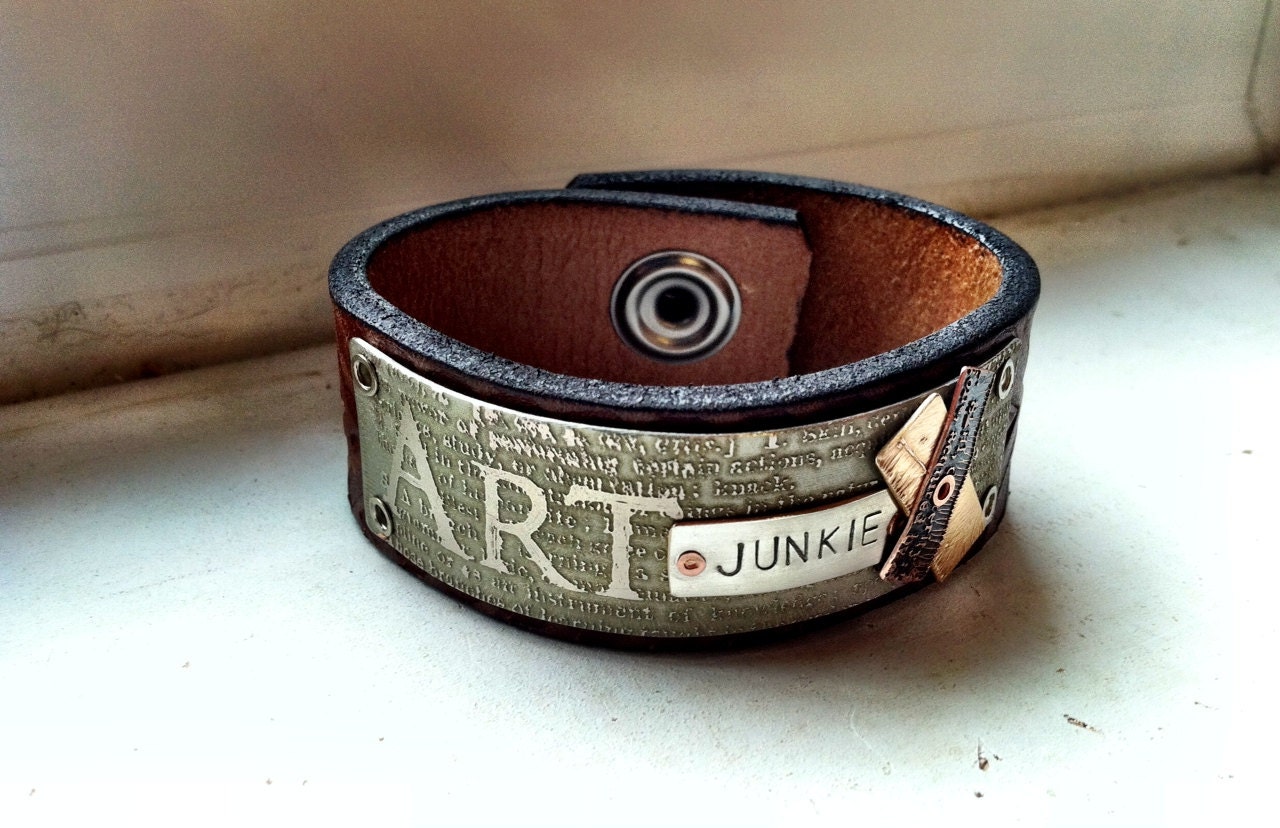 ART Junkie Leather Cuff