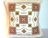 Vintage Embroidey and Applique Pillow Cover