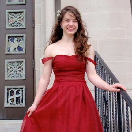 Sweetheart Prom Dress w/ Gathered Bodice, Sweetheart Formal Gown, Modest Prom Dress -- CUSTOM MADE in any fabric
