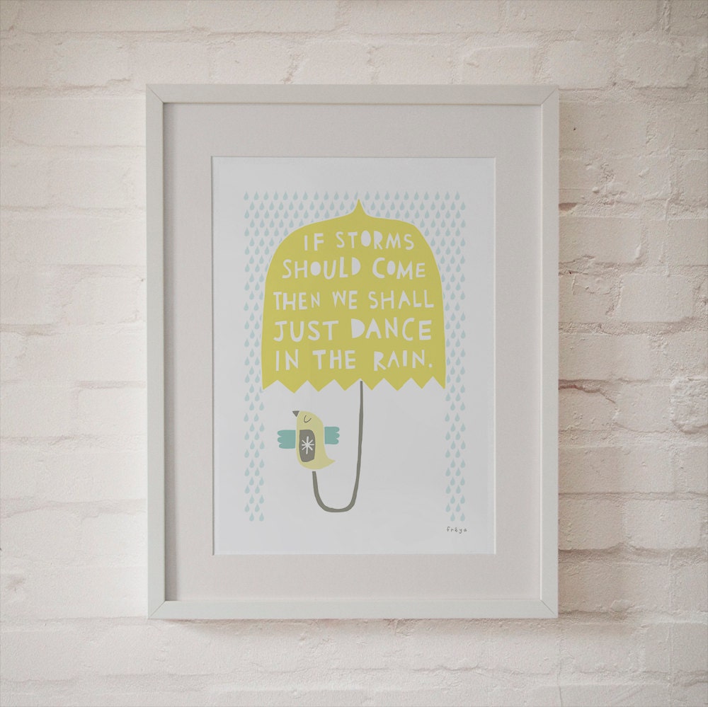 We Shall Dance In The Rain - Fine Art Print (Large)