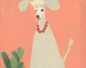 Poodle with necklace