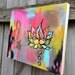lotus no. 1... original mixed media art.
