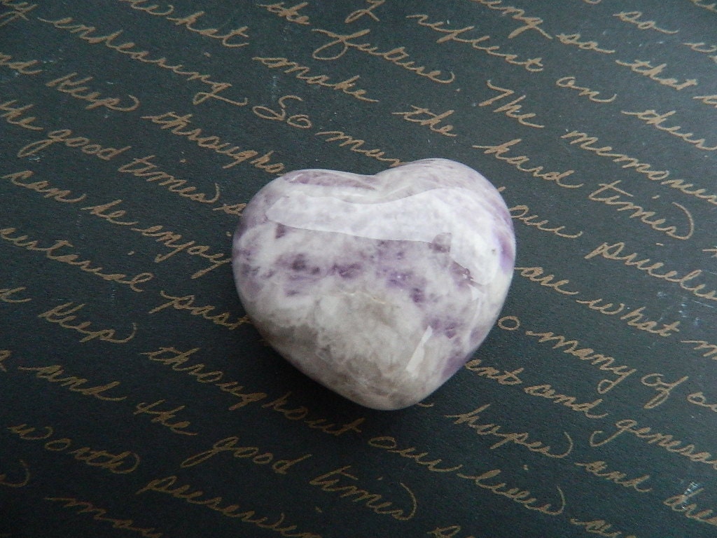 ahhh Amethyst beautiful puffed heart