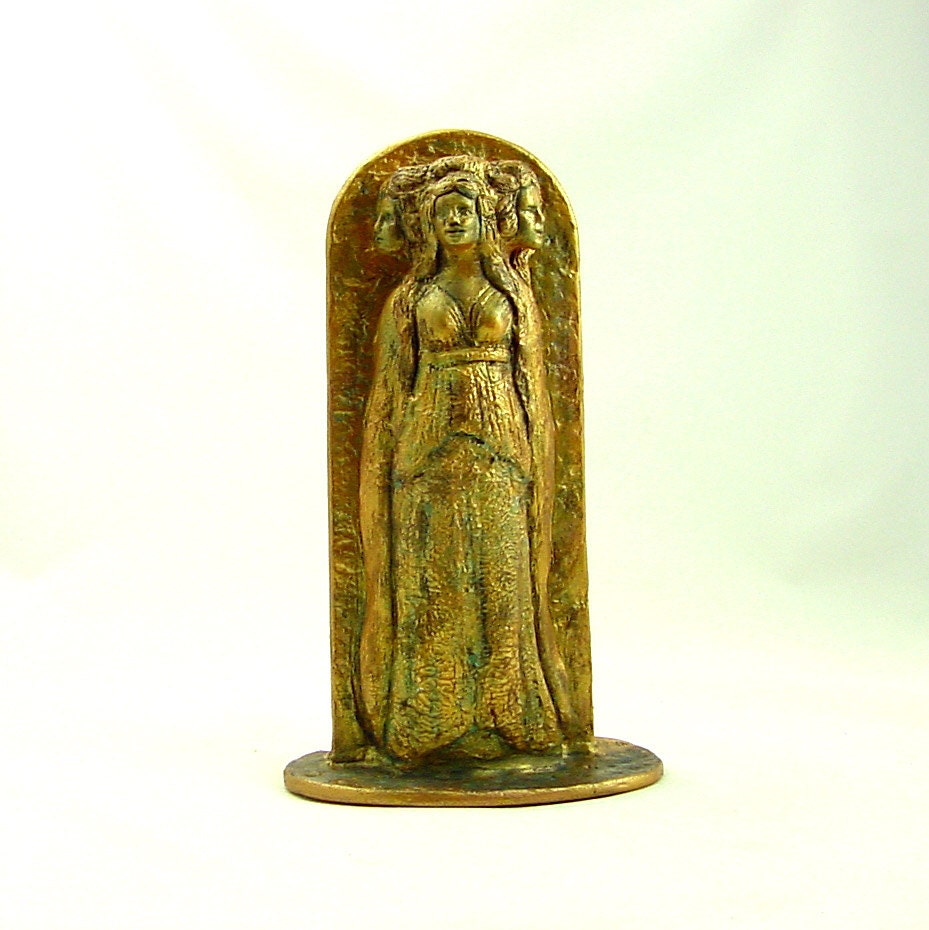 GODDESS HECATE HEKATE Statue Sculpture Handmade Sculpture