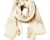 Cotton hand printed shawl