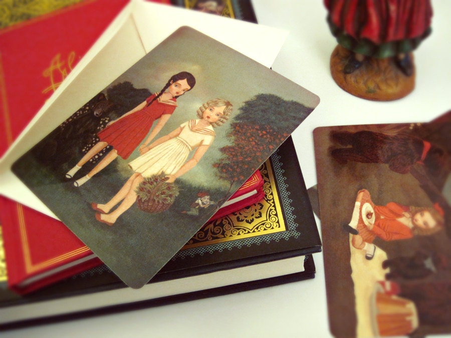 Set of Postcards, Postcard Lot, Postcard Pack, Postcard Set, Blank Card Set, Postcard Collection, Fairytale Postcard Set - Once Upon A Time