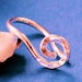 Belly Ring / Coil Belly Ring / Simple Belly Ring / Rose Pink Gold Fill / Organic Open Spiral BEST SELLER in Silver