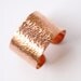 Hammered copper cuff, handmade wide copper bracelet slightly adjustable, popular jewelry gift - "Egyptian Cuff"