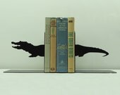 Alligator or Crocodile Metal Art Bookends - Free USA Shipping