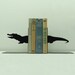 Alligator or Crocodile Metal Art Bookends - Free USA Shipping