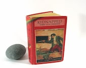 Vintage Red Book Kidnapped Rainbow Bindings Robert Louis Stevenson 1921 Illustrated