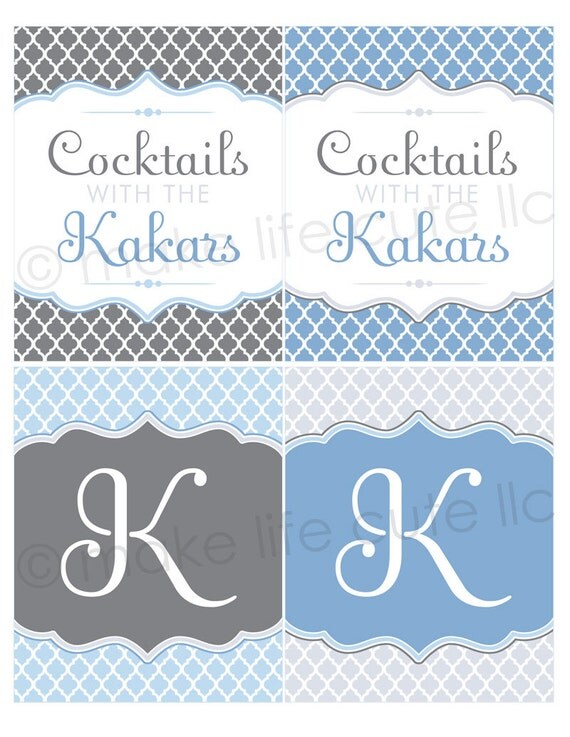 HOUSEWARMING - Printable Wine Bottle Labels - New Home, Moving, Cocktail Party - DIY Cocktail Celebration Collection - by Make Life Cute Il_570xn