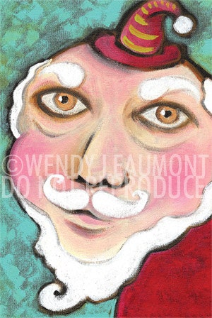 Sweet Santa Digital Print 4 x 6