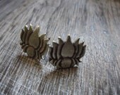 Lotus Blossom Post Earrings