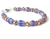 Chevron Beaded Bracelet, Beaded Jewelry, Handmade Jewelry, Beaded Bracelet