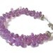 Amethyst Teardrop Beaded Bracelet, Amethyst Jewelry, Beaded Jewelry, Teardrop Bracelet, Handmade Jewelry