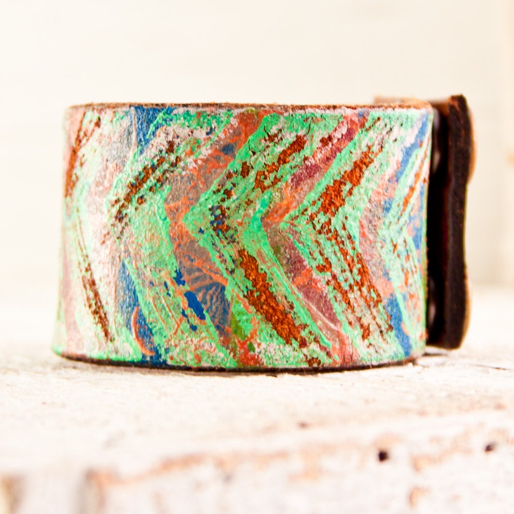 Vintage Bracelet - Boho - Eco Friendly - Upcycled - Repurposed - Reclaimed - Arrows - Mother Earth - Spirit