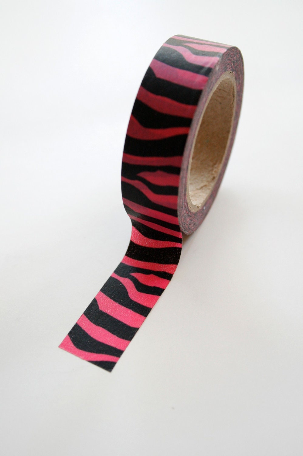 Washi Tape - 15mm - Pink and Black Animal Print - Deco Paper Tape No. 368