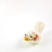 Pink and Off White Floral Decorative Bird Wren