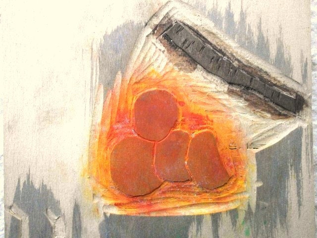 Vintage Stamp Persimmon Leaves Japanese New Year Postcard Stamp Nengagyo