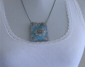 Blue Lotus Affirmation Necklace
