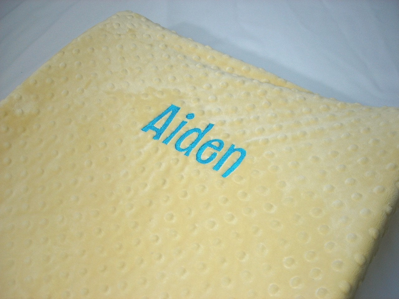 Personalized Changing Pad Cover in Block Font