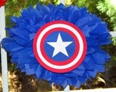 Captain America Superhero tissue paper pompom kit Il_170x135