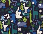 2D Zoo Navy - 12x12 Sweet Bobbins Wet Bag - SEAM SEALED - Snap Strap