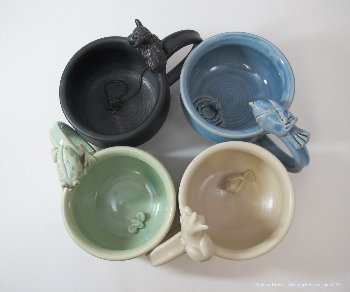 NEW - Whats in the Bottom of my Mug Cups - made to order - surprise mug