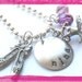 Hand Stamped Charm Necklace -Ballet- Slippers and Tutu Necklace