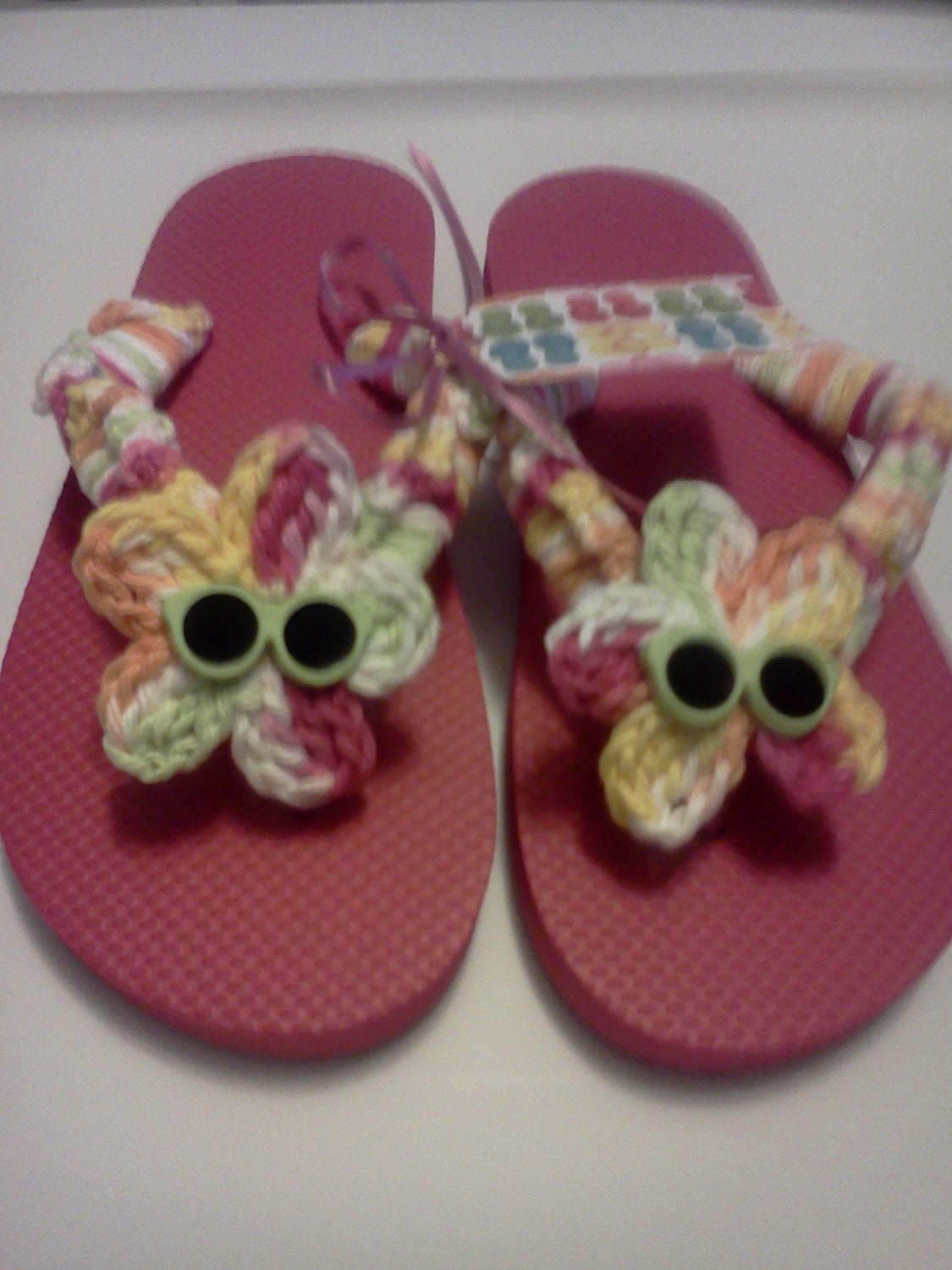 Adult Flip Flops - Made to Order - Pink Flips
