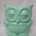 Tootsie Pop Owl Desk Vase Mint Green