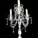 Hollywood Regency Crystal and Chrome 3 Arm Candelabra MADE TO ORDER