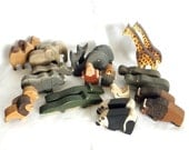 Noah's Ark Wooden Primitive - One Of A Kind RARE Find Dated and Signed Biblical Keepsake FREE Shipping
